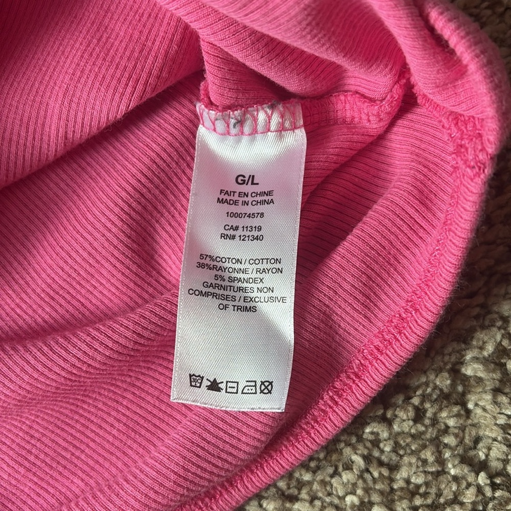 GARAGE pink Ribbed Tank Top - Picture 2 of 3